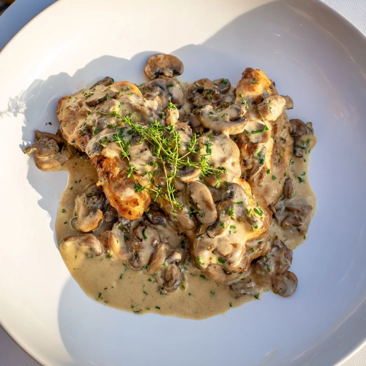 Skillet-Seared Chicken Mushroom