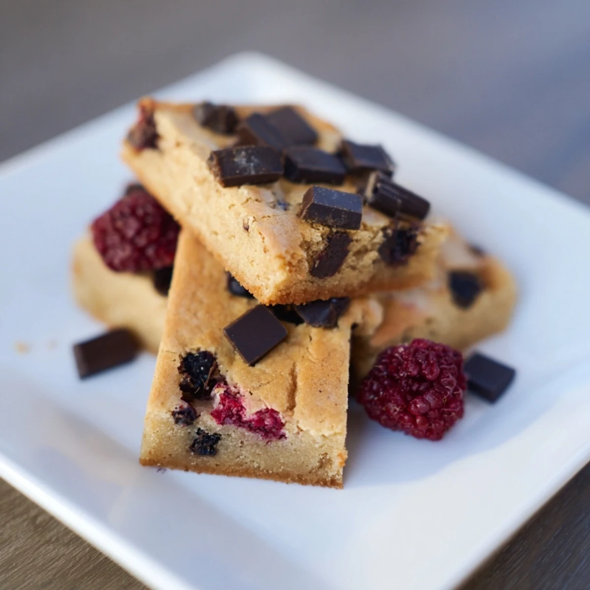 White Chocolate Raspberry Blondies