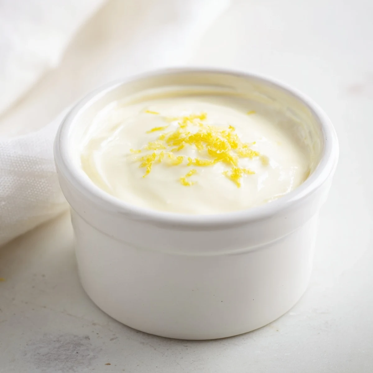 Creamy, chilled 3-Ingredient Lemon Posset, a British dessert with a tangy, sweet citrus flavor.