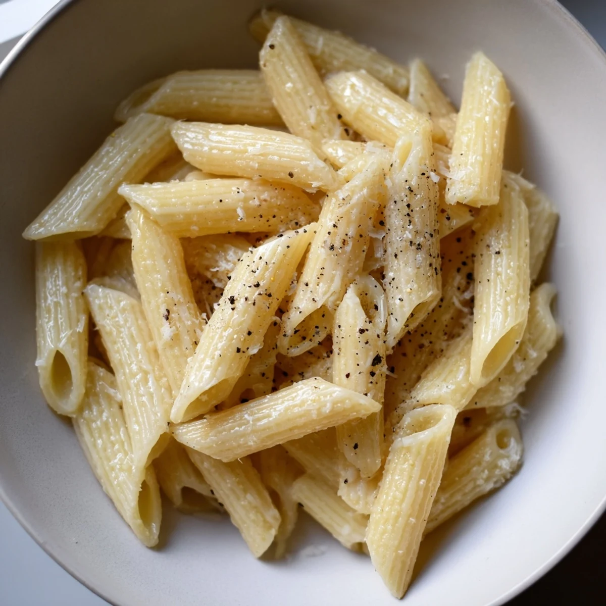 Steaming bowl of microwave pasta with rich marinara sauce and a generous sprinkle of Parmesan cheese, served for a quick meal.  