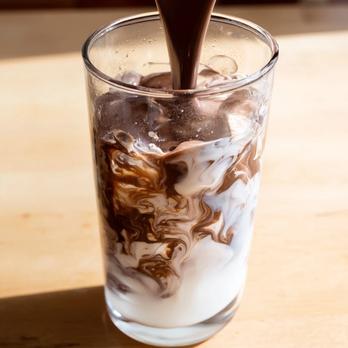 Chilled Milo Ice Latte Hack served in a frosty glass with a straw, perfect for a quick afternoon pick-me-up or casual café-style treat at home.
