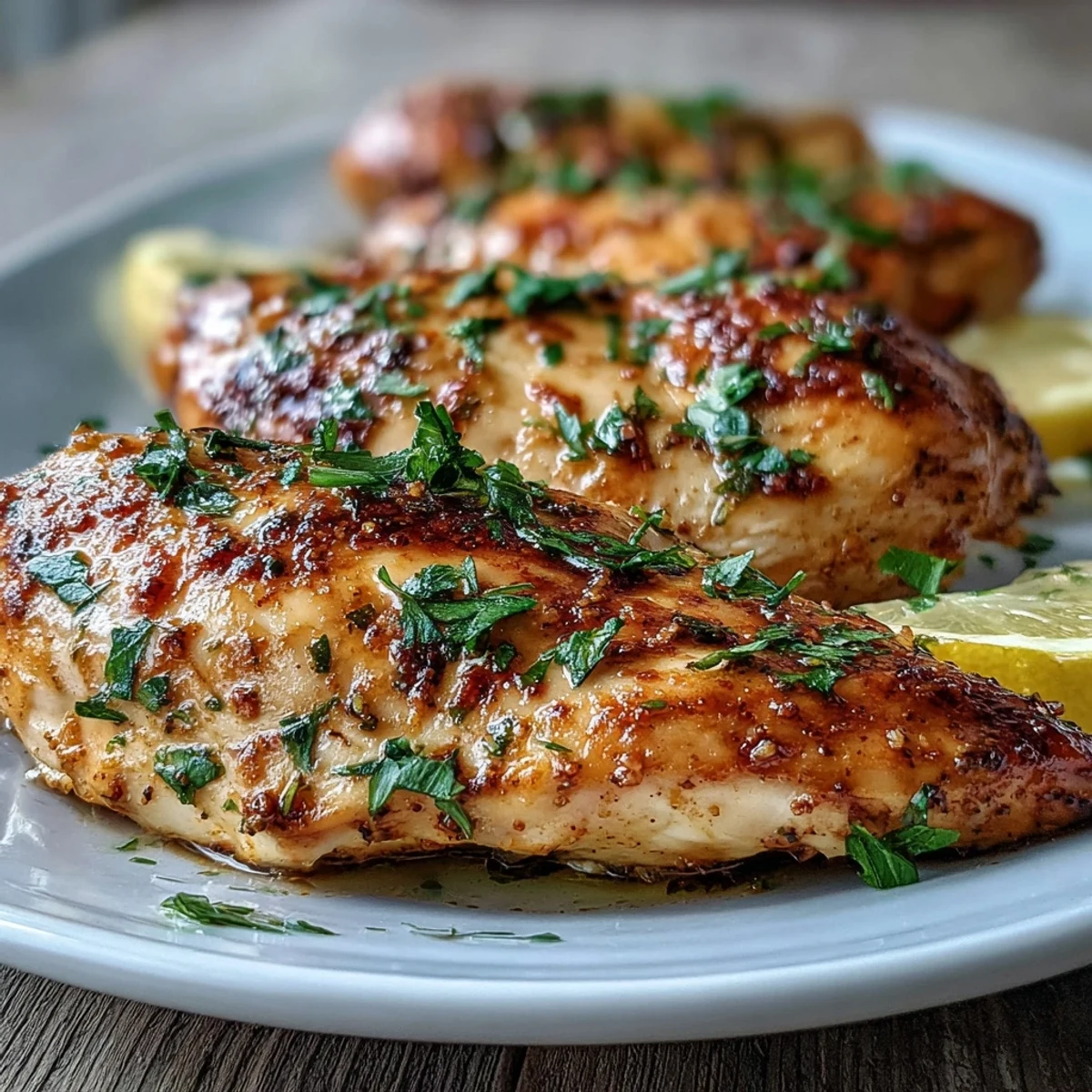 Seasoned Oven Baked Chicken Breast baking on a parchment-lined sheet, showcasing juicy, flavorful meat ideal for easy meal prep.