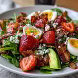 Spring Cobb with Strawberries Avocado