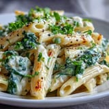 Bright lemon ricotta pasta skillet, perfect quick weeknight Italian dinner.