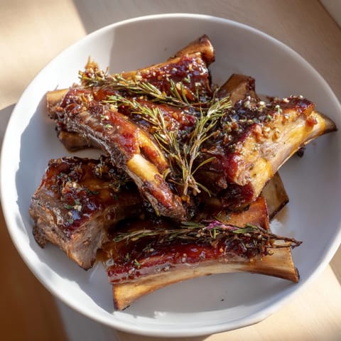 Tender Slow-Roasted Pork Shoulder presented on a platter, drizzled with sweet and tangy cider sauce.