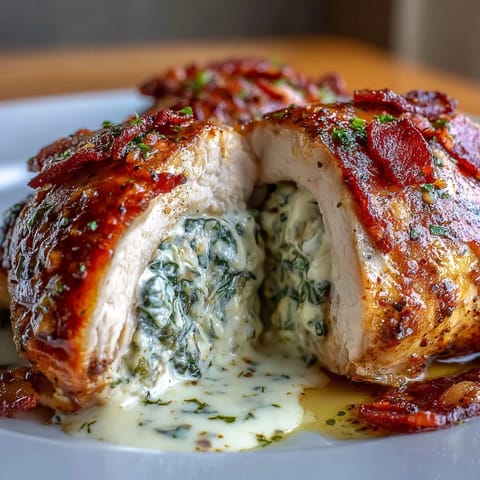 Keto Spinach Bacon Chicken