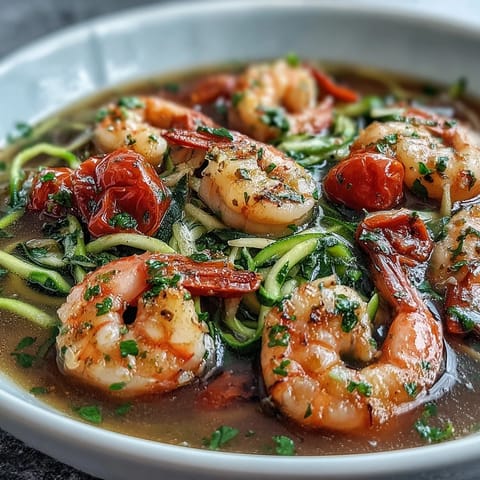 15-Minute Zucchini Noodle Shrimp