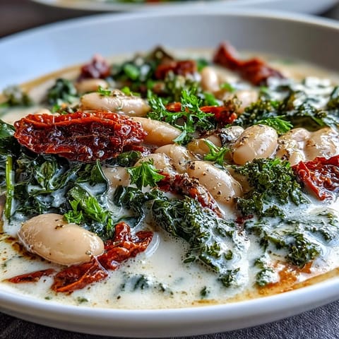 Creamy Tuscan White Bean Soup