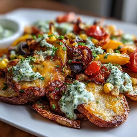 Rainbow Veggie Irish Nachos