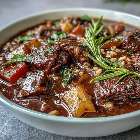 Guinness Beef Barley Stew