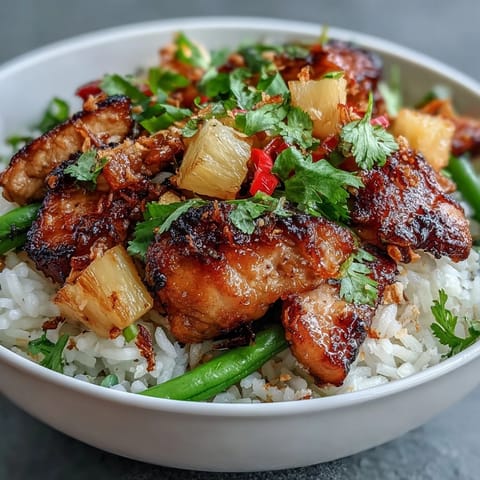 Coconut Pineapple Chicken Rice