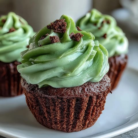 St Pattys Green Velvet Cupcakes
