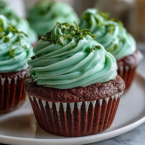 St Patricks Green Velvet Cupcakes