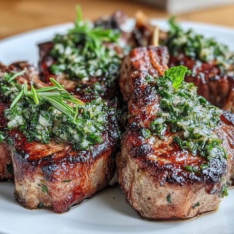 Lamb Chops Mint Gremolata