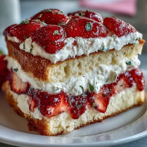 Naked spring cake with fresh strawberries and whipped cream, a light and elegant dessert perfect for celebrations.