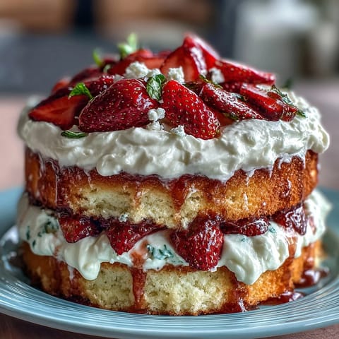 Spring Cakes Naked Strawberries Cream