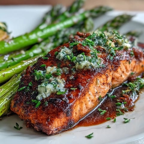 Garlic Butter Salmon Asparagus