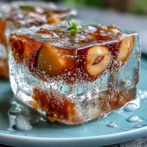 Refreshing lychee agar jelly cubes, perfect for a light, elegant summer dessert.