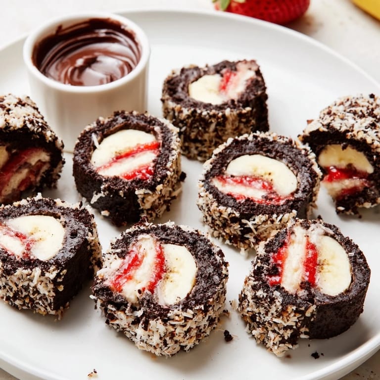 Plate of playful Oreo Cookie Sushi Rolls with sprinkles, offering a fun dessert experience for everyone.