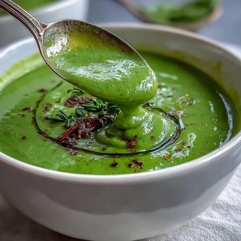 A nourishing bowl of Big Green Immunity-Boosting Vegetable Soup, served hot with crusty bread for dipping.
