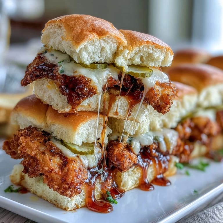 Golden pull-apart Spicy Honey Butter Chicken Sandwich Bake fresh from the oven, perfect for game day or family dinners.