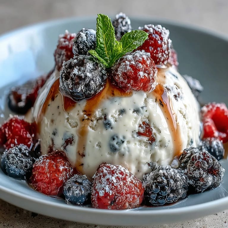 Creamy Greek yogurt frozen bark loaded with mixed berries, offering a refreshing and nutritious snack perfect for summer.