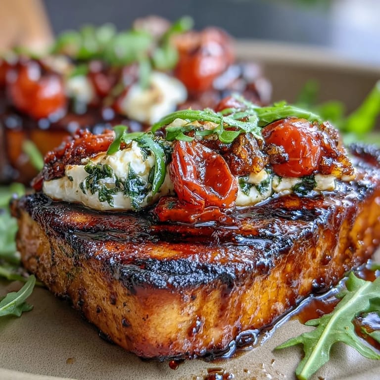 Creamy burrata pairs with juicy grilled peaches and peppery arugula in this easy, elegant salad, perfect for warm-weather dining.