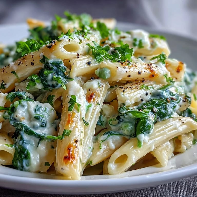 Bright lemon ricotta pasta skillet, perfect quick weeknight Italian dinner.