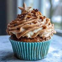 Delicious Taurus Birthday Cupcakes frosted with smooth, earthy terracotta buttercream.